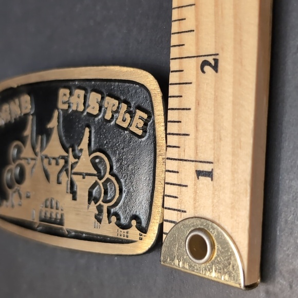Dyna Buckle,Provo Utah,Sand Castle  Solid Brass Belt Buckle. - Picture 6 of 6